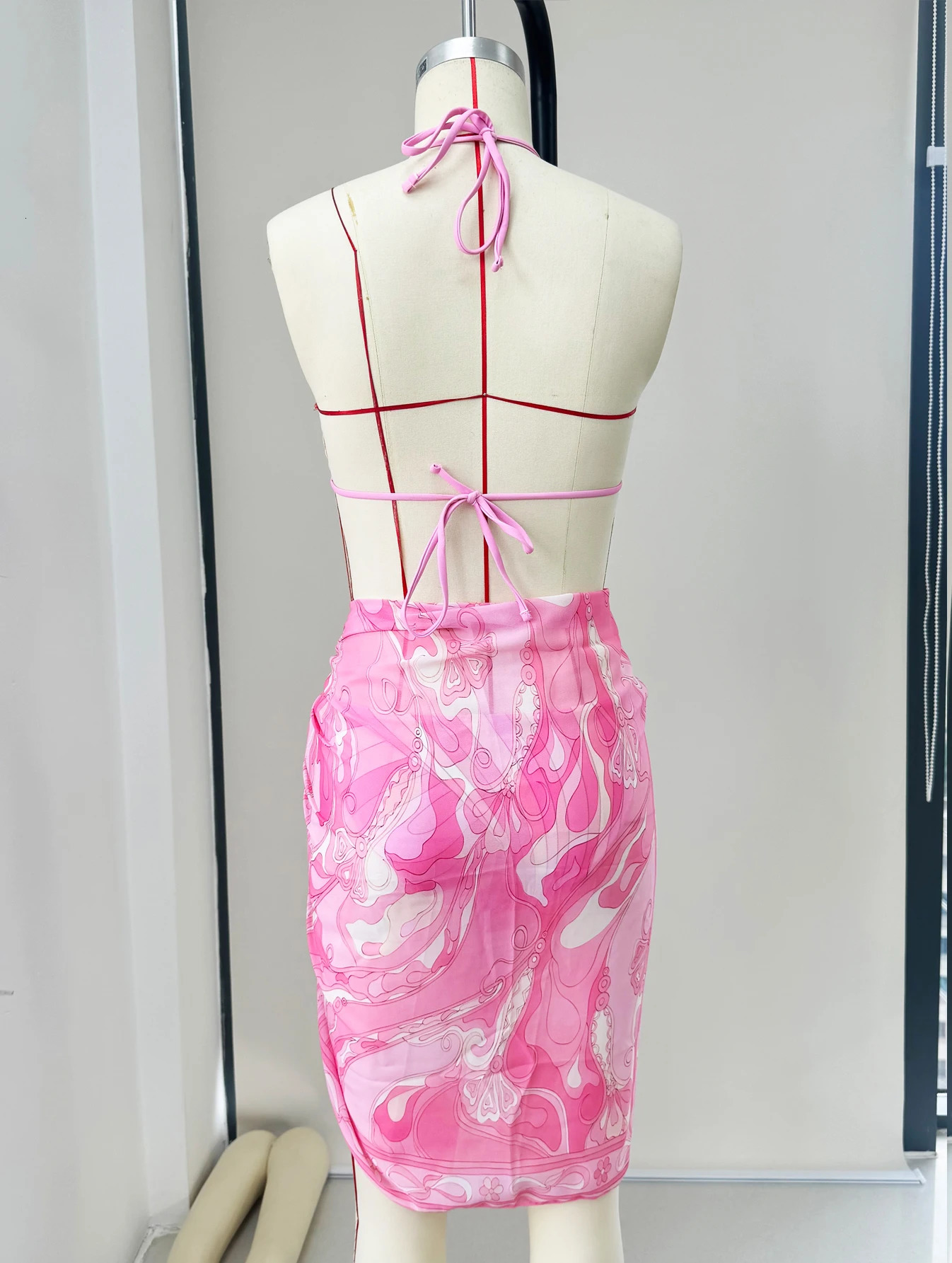 Sexy Swimsuit Bikini with Skirt Swimwear Women Separates 3 Pcs Bathing Suit Summer 251231