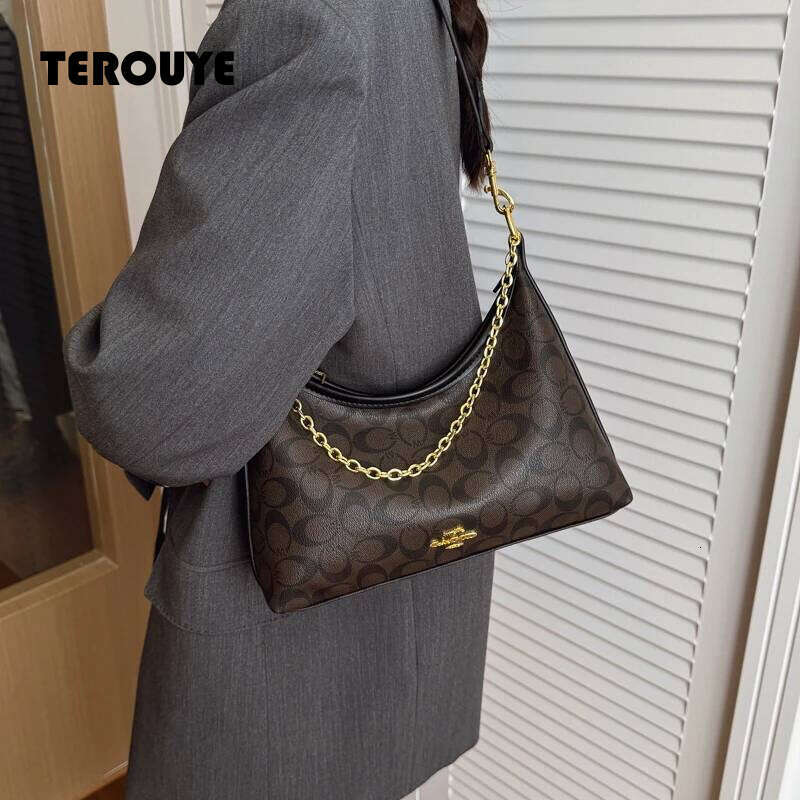 Classic Elegant Tote Women, Popular Leather Shoulder Bag Design For Ladies By Luxury Brand Famous TEROUYE