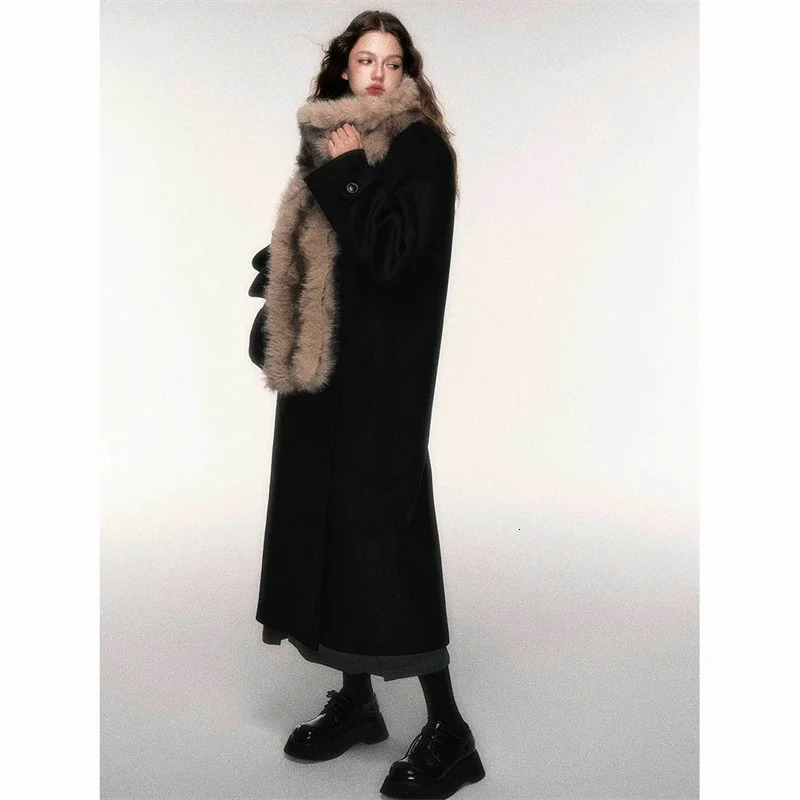 Retro Lazy 2025 Winter Warm Fury Scarf Fashionable and Versatile Scarf Thickened Plush Original Ultra Thick 251225