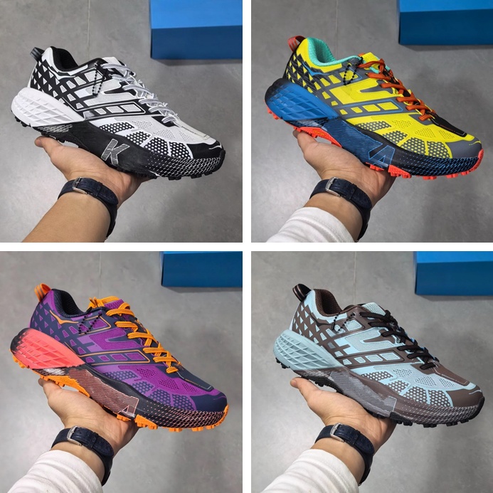 Designer Running Shoes Mens Womens One Speedgoat 2 Low Wild Flower Electric Tangerine Outdoor Hiking Citrus Blue White Black Tomato Electric Green Druzy Cold Brew