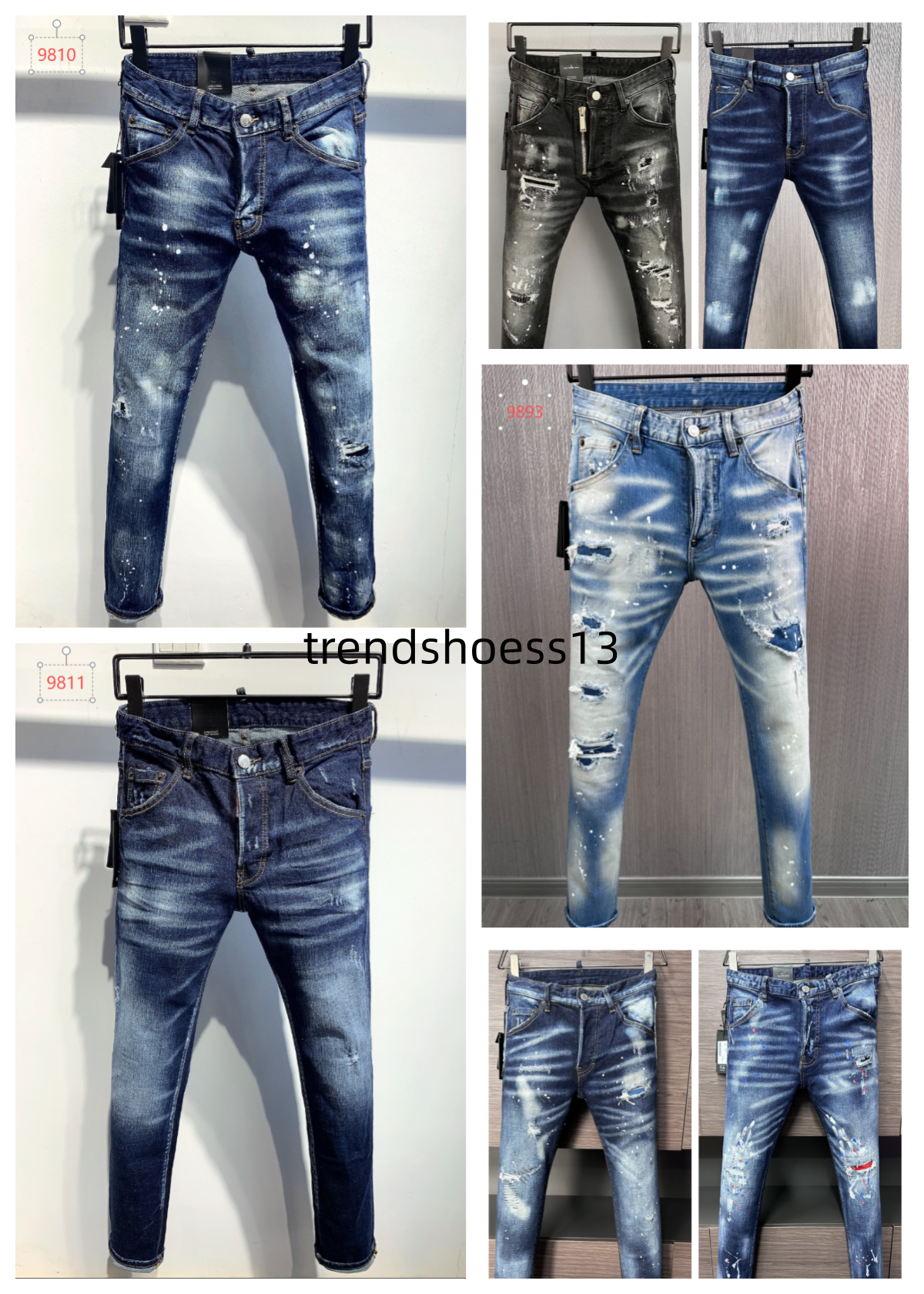 2026 mens tshirts jeans shorts black Hip Hop Rock Moto COOLGUY JEANS Design Ripped Distressed Denim Biker for men designer purple jeans luxury ss