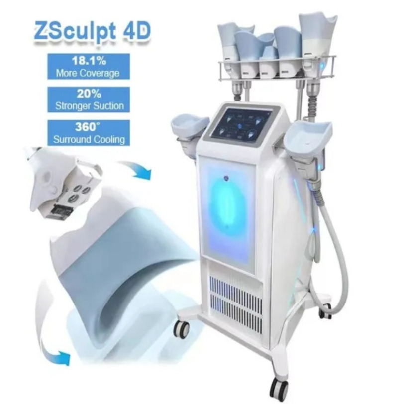 Professional 7 Handles 4D Cool Body Sculpting Slimming 360 Cryolipolysis Fat Freezing Machine311