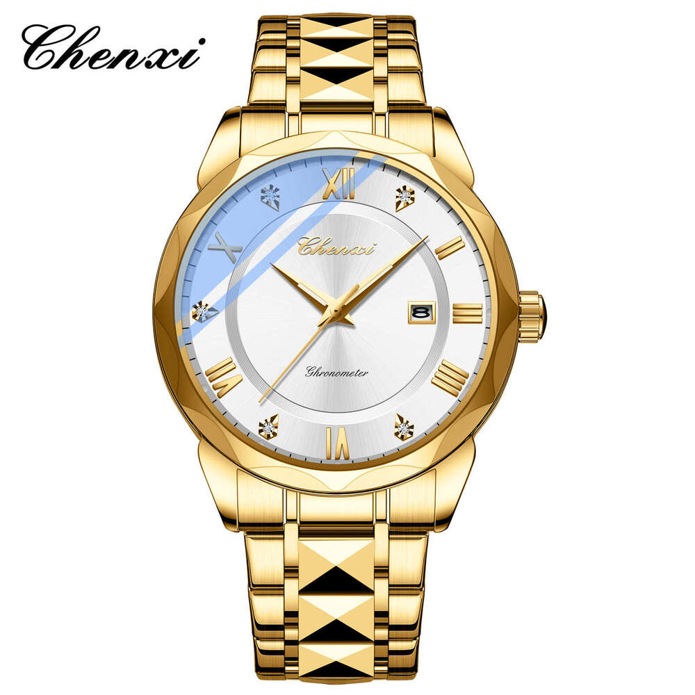 Fashion Steel Band Quartz Watch Business Men's Calendar Luminous High end brand niche design waterproof watch