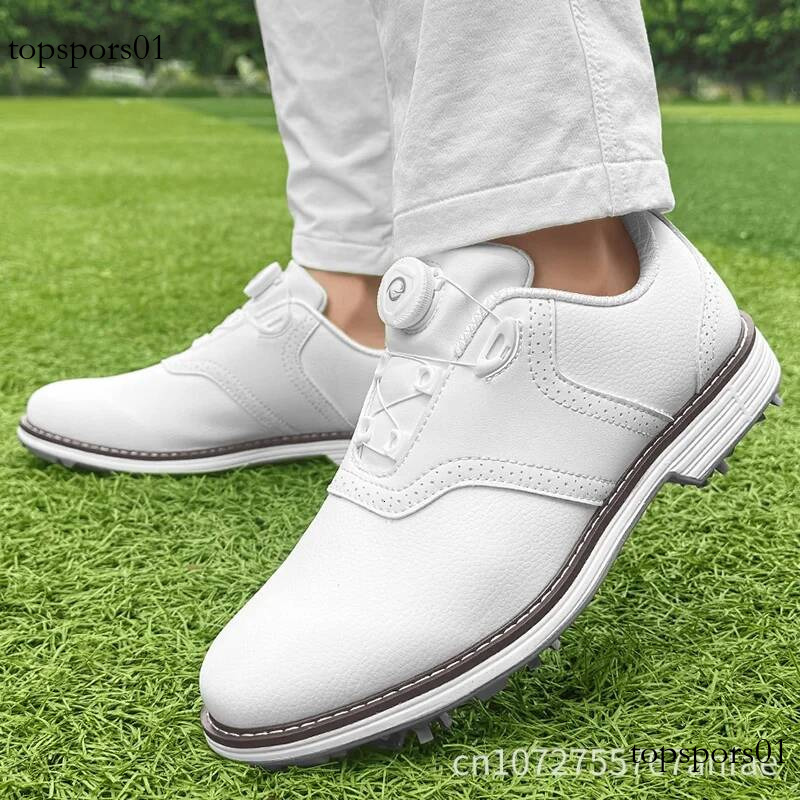 Men Professional Rotating Buckle Outdoor Casual Sports Shoes Anti-Slip Golf Training Sneakers Adult Walking Footwears