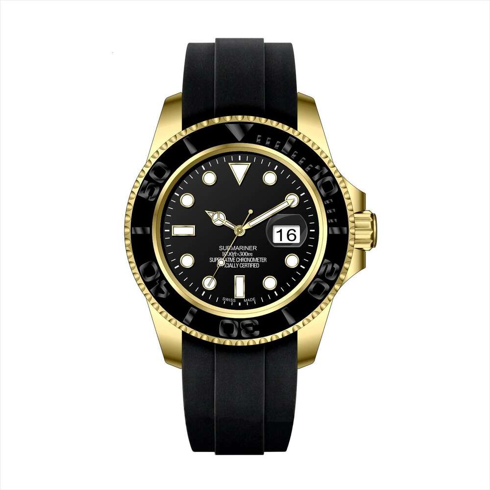 R O LEX Business Fashion Men's 42mm Waterproof Luminous Quartz Watch