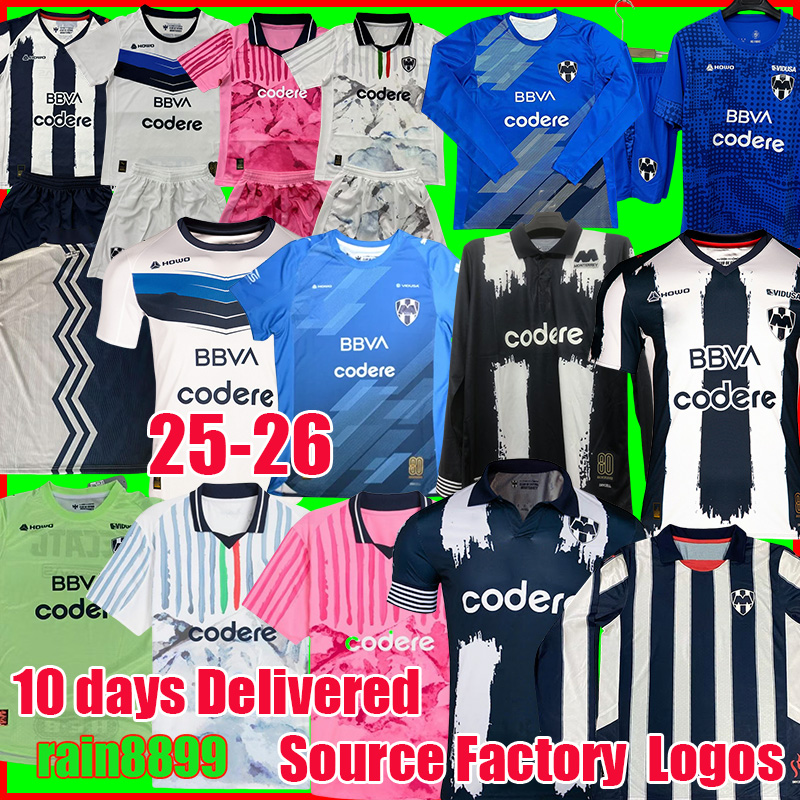 25 26 Monterrey soccer jersey SERGIO RAMOS#93 2025 2026 football shirts men kids kit tops tee shirts
