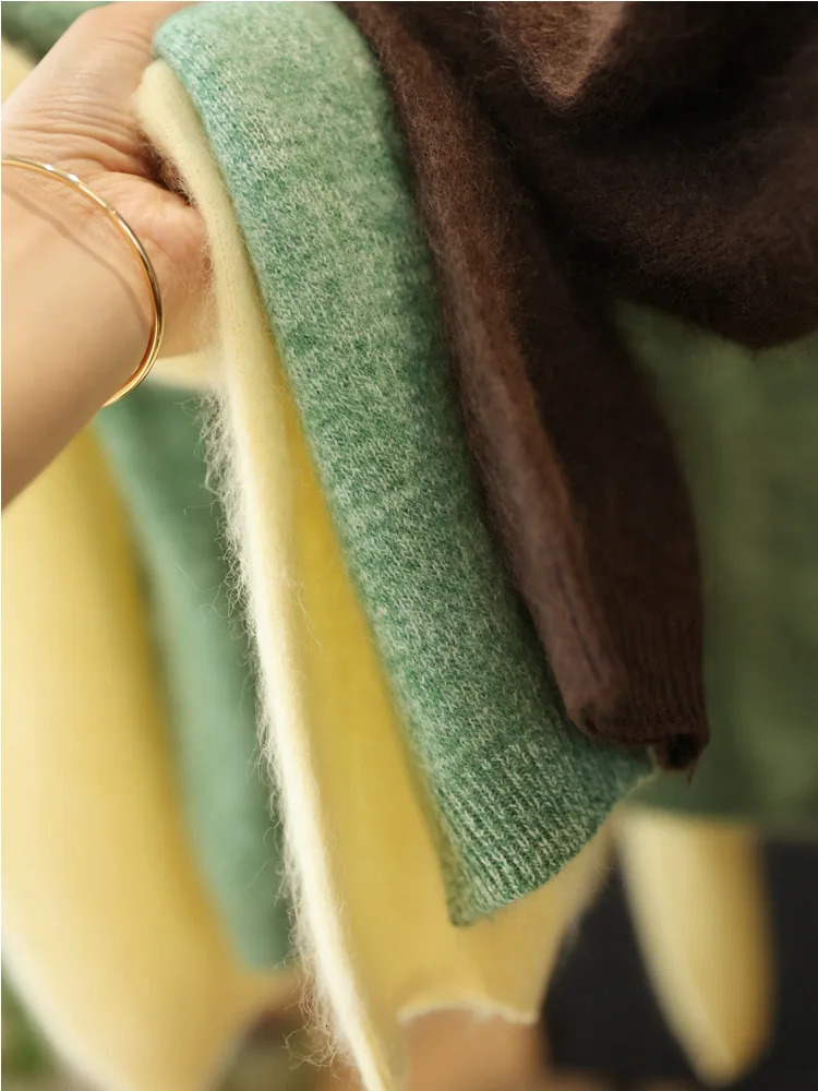 Women Fleece Wool Cashmere Sweater Cardigan Autumn Winter Round Neck Seamless Single Breasted Soft Knitwear 251225