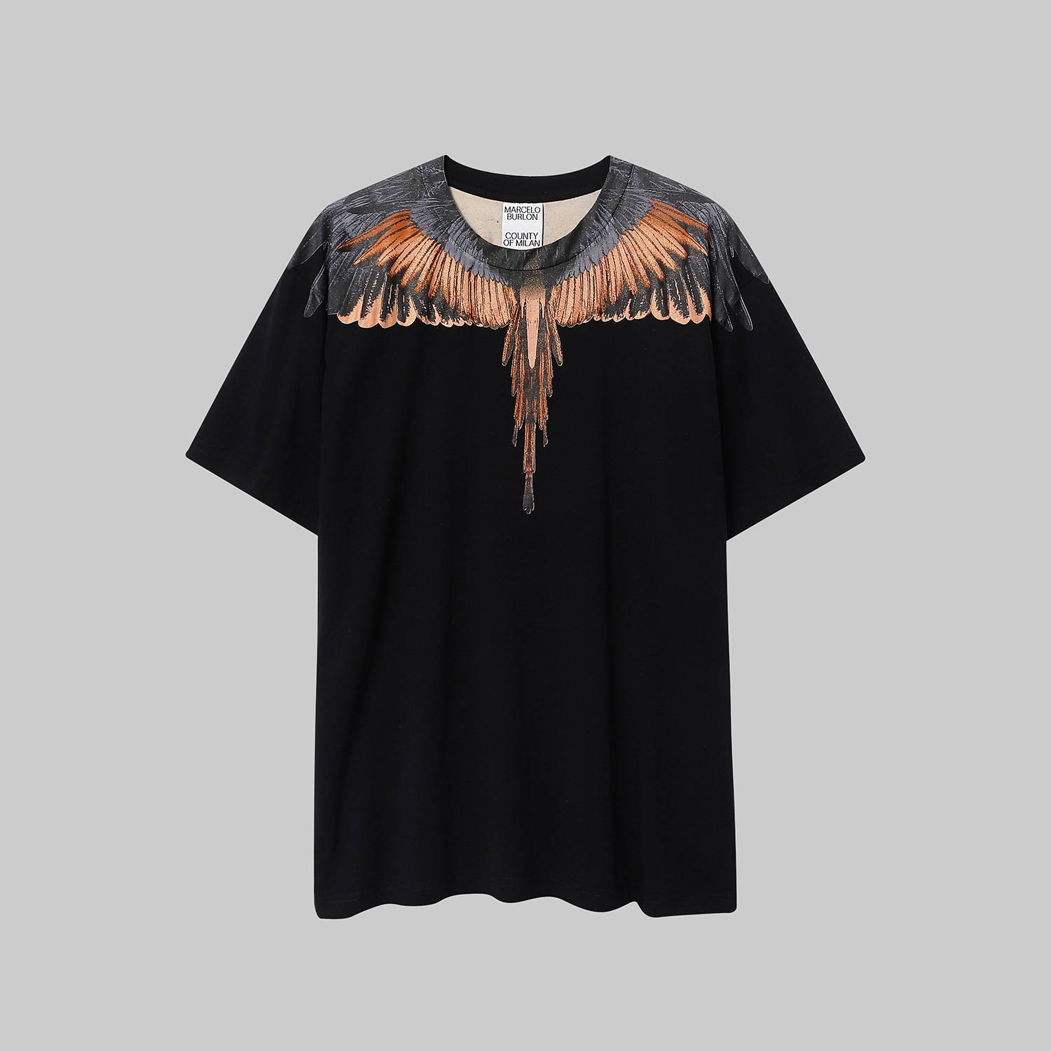 Luxury Designer Mens Clothing Marcelo Cotton Breathable Tee Shirt Homme Short Sleeve Crew Neck Tshirts Printed Wings Pullover Men T-Shirts Top Polo Men's Tee Shirts