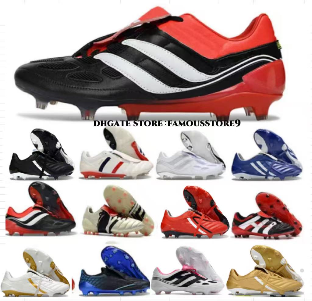TOP Mens Football Boots Predatro Mutator Mania 20 Tormentor Beckham Accelerator Precision Mania Accuracy.1 Soccer Shoes Outdoor Elite Cleats