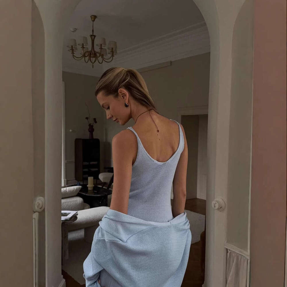 2026 Hollow Out Vest Dress + Long Sleeve Design Cardigan Set for Women Soft Knitted Cover-Up