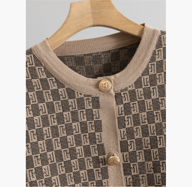 European new fashion style knitted suit women's spring and autumn vest sweater cardigan pants three piece set trendy