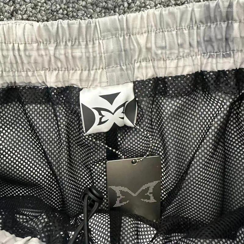 Men's Shorts 26SS High Quality Inside Mesh Grey Checkered Men Women Unisex Casual Fashion Camouflage Drawstring Breeches Tags