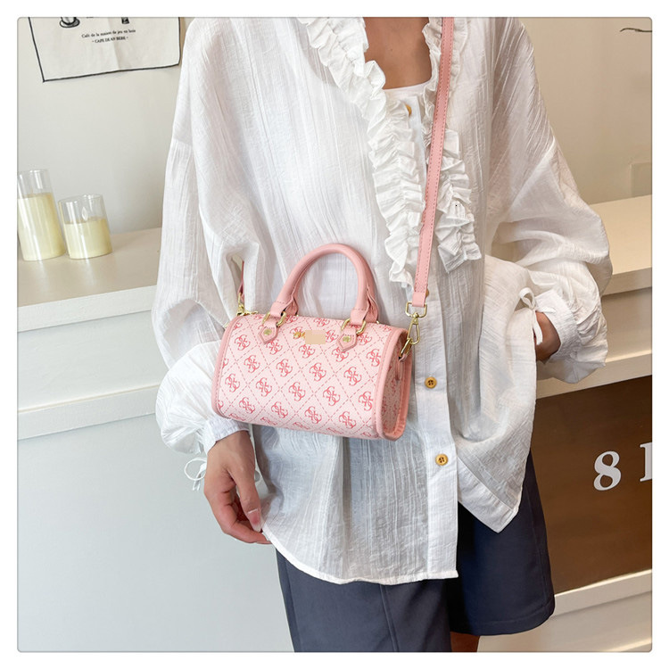 designer bag Handbag Shoulder New Large Capacity Simple Commuter Crossbody Letter Print Round Barrel Bag