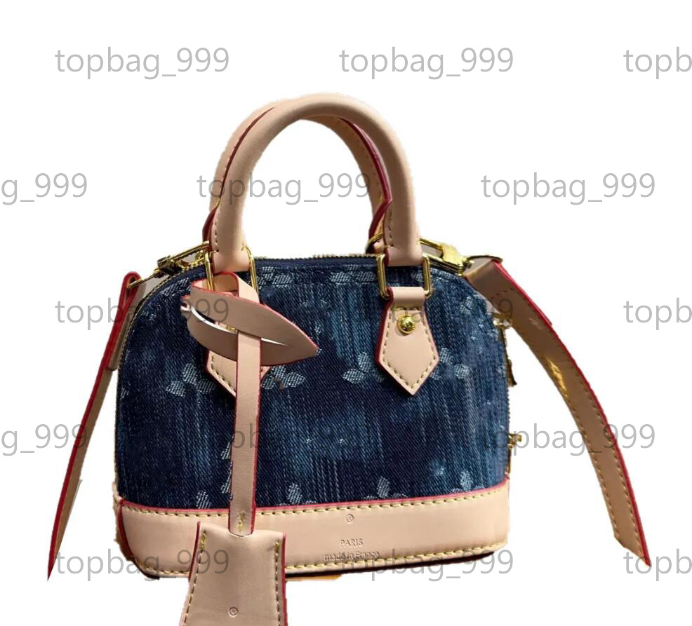 Mini Denim Shell Women Luxurys Designers Totes Handbag Cosmetic Bags Crossbody Card Holder pouch Purse Messenger Bag 16cm
