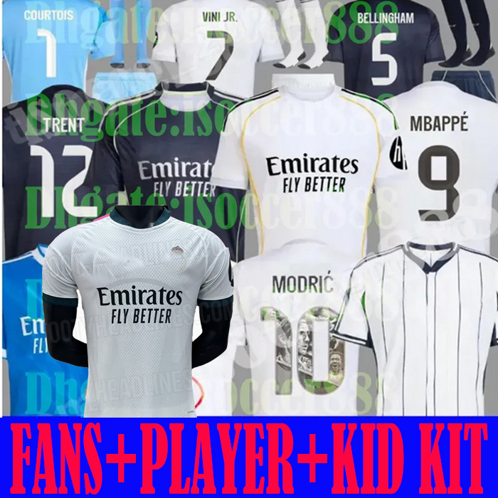 2025 2026 soccer jerseys 25 26 27 Real 4Th MadriDS football shirt TRENT Mbappe MODRIC VALVERDE Fourth camiseta men kids uniforms VINI JR BELLINGHAM ARDA GULER