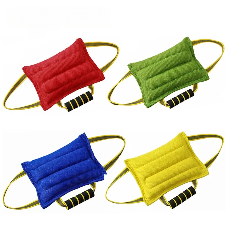 Luxury Designer Dog Bite Durable Large designer Dogs Tug Pillow Strong Pull Toy dog cat Sponge Handle Protection Cover Puppy Training Supplies Free Shipping