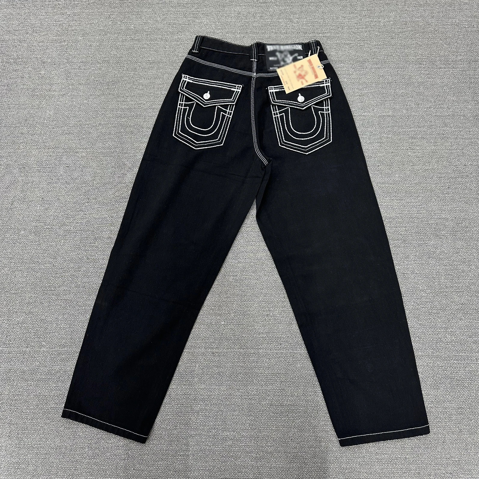 True Y2k Embroidered Baggy Jeans 11 Quality Retro Blue Washed Pantalones Vintage Mens Denim Trousers 251205