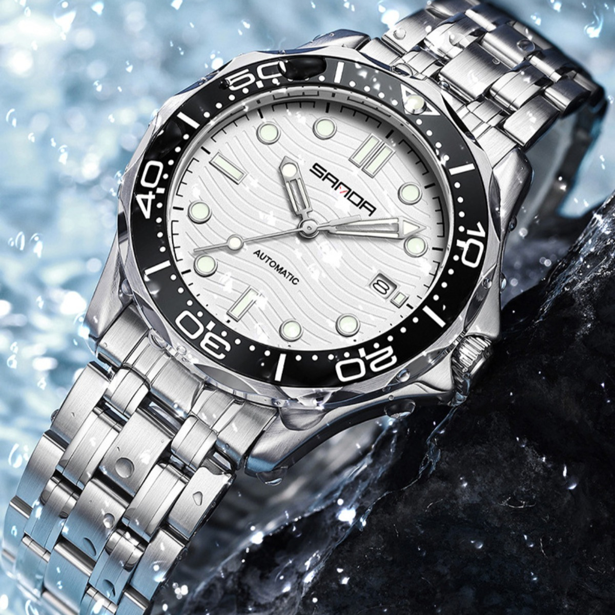 2026 New Mechanical Watch Waterproof Watch Calendar Luminous Rotatable Bezel Men Women Diving Mechanical Watch Original Watch Design Watch Factory Dir