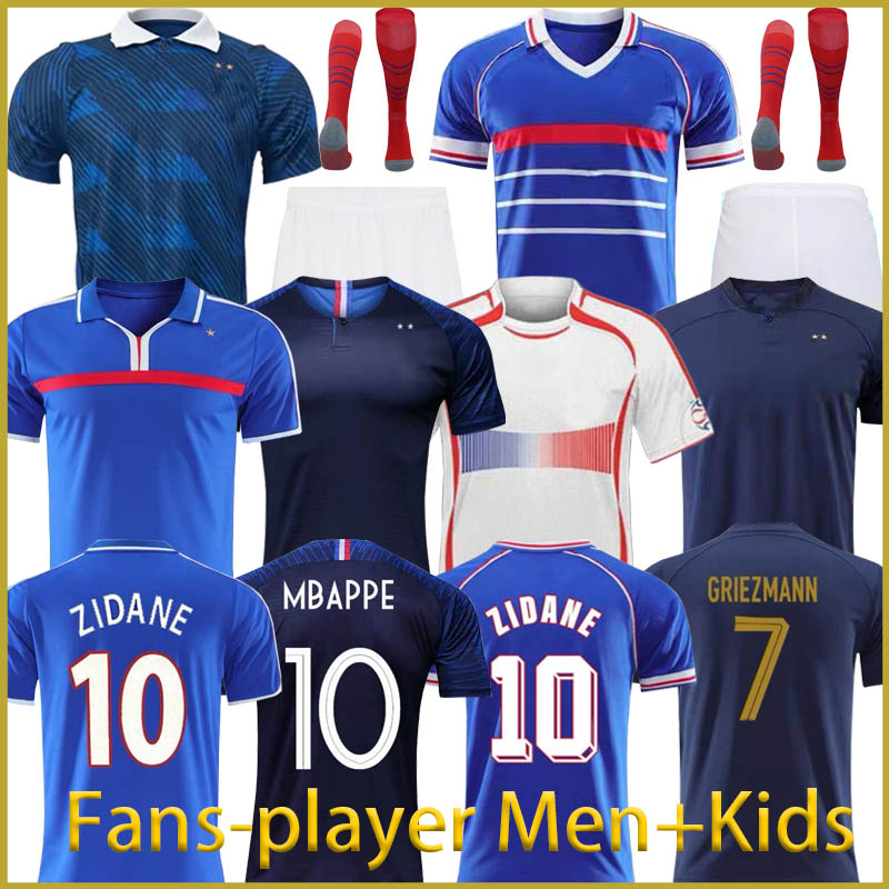 2026 Frenchs MBAPPE soccer jerseys player version GRIEZMANN POGBA 18 26 27 French World Cup national Henry GIROUD fan Retro KANTE football shirt home away Men Kids kit
