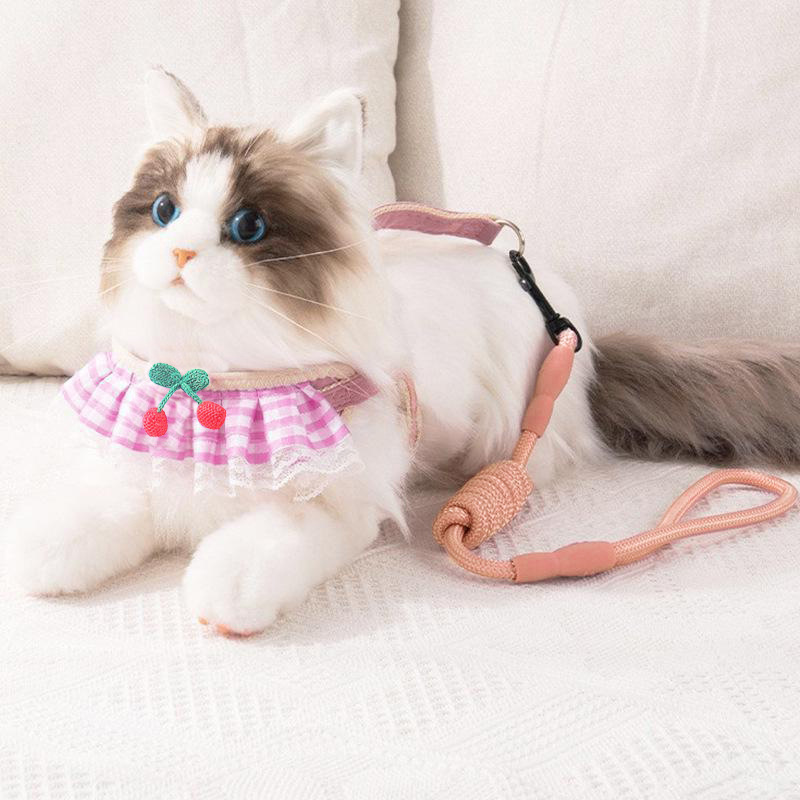Pet Supplies: Dog, Cat, Traction Rope, Puppy Neck Hoop, Anti slip Dog Walking Rope, Small Dog, Cute Chest Strap