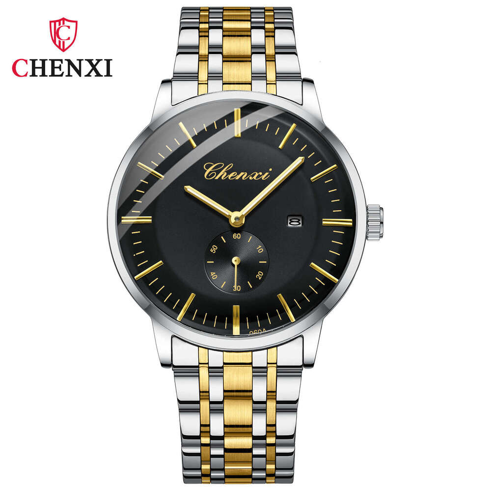 Fashion Watch Business Steel Band Men's Wristwatch with Calendar Brand niche waterproof designer Watch