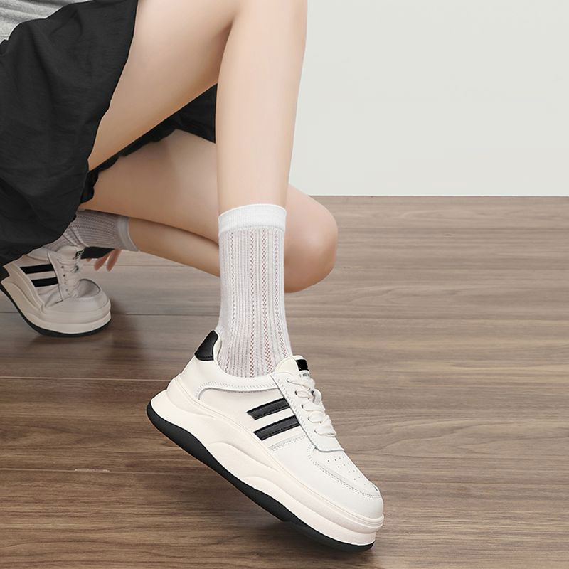 Casual Style Seasonless All Purpose White Sneaker with Enhanced Support for Females