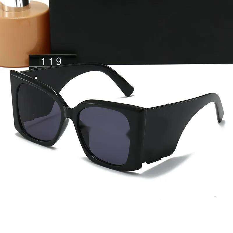 Square black frame Sunglasses Designer Luxury Men Women SunGlasses Classic Vintage UV400 Outdoor Sun glasses with box 01
