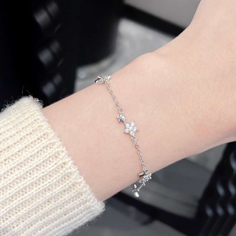 S925 Sterling Silver Starry Sky Bracelet for Women Niche Fashion High End Exquisite Jewelry Wholesale
