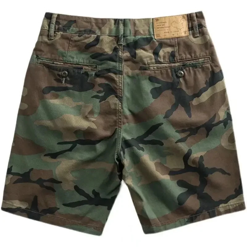 Camouflage with Pockets Mens Cargo Shorts Male Short Pant Camo Nylon Jorts Clothing in Fashion Beautiful Y2k 260104