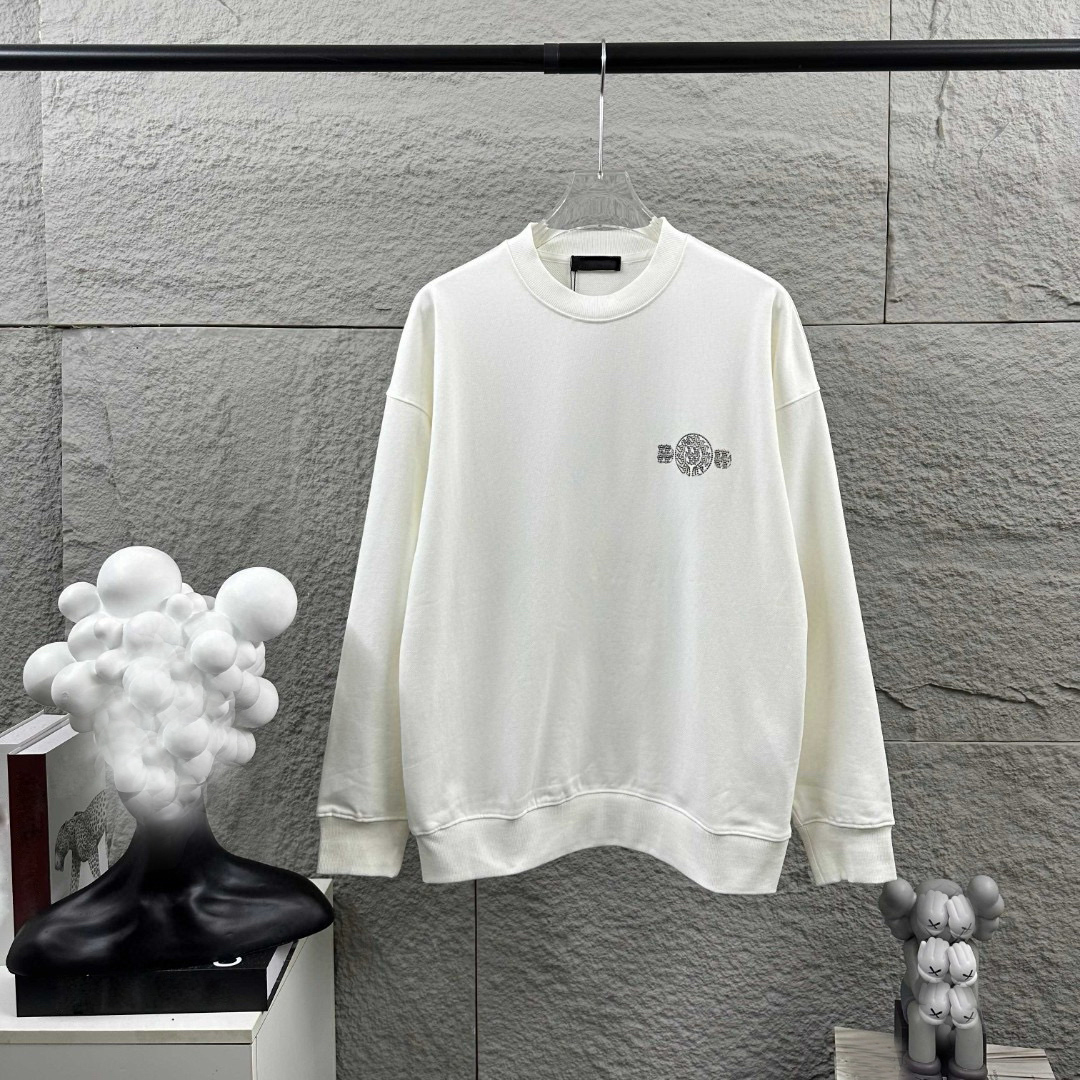 2025 Men's Plus Tees & Polos letter knitted sweater in autumn / winter 2024 knitting machine e Custom detail crew neck cotton 1717