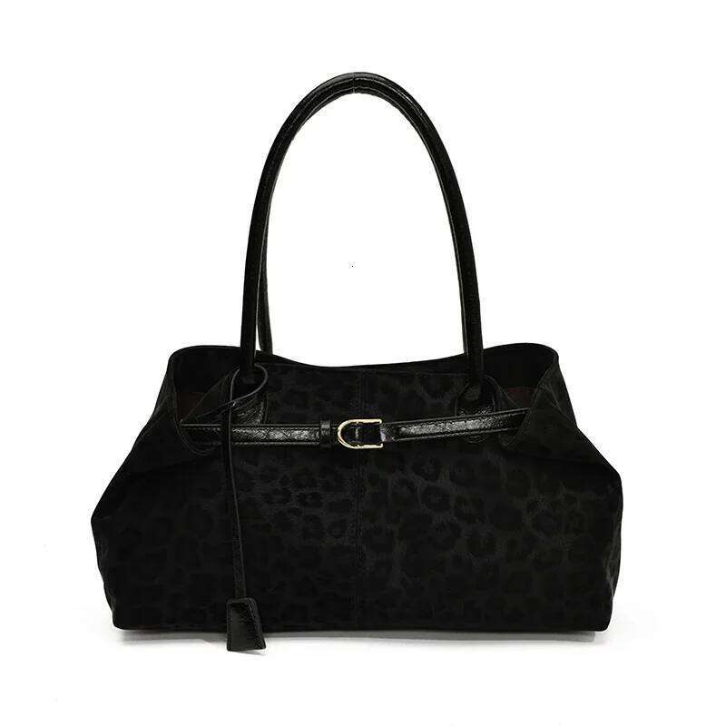 Sewing Thread Leopard Print Shoulder Large Capacity Hasp Sense Of Luxury Tote Bags For Women 2026 Youth Hot Sale