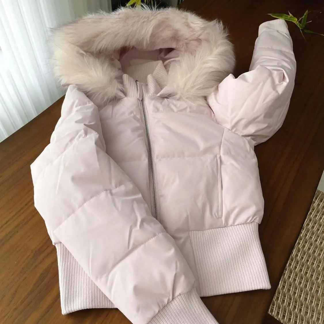 Neploe Fur Collar Hoody Slim Waist Bread Parkas Fashion Premium Elegant Warm Women Clothing Lovely Zip Patchwork Casual Coats 251225