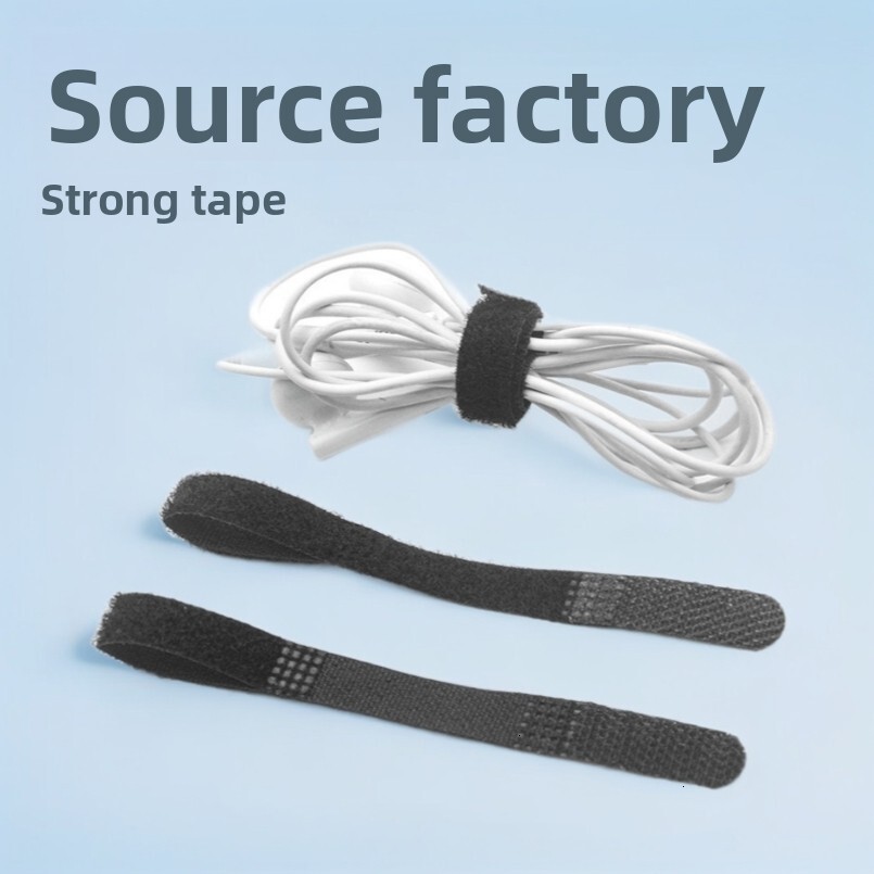 P-Type Magic Tie In Stock Black Computer Power Cord Home Storage Cable Management Binding Tape
