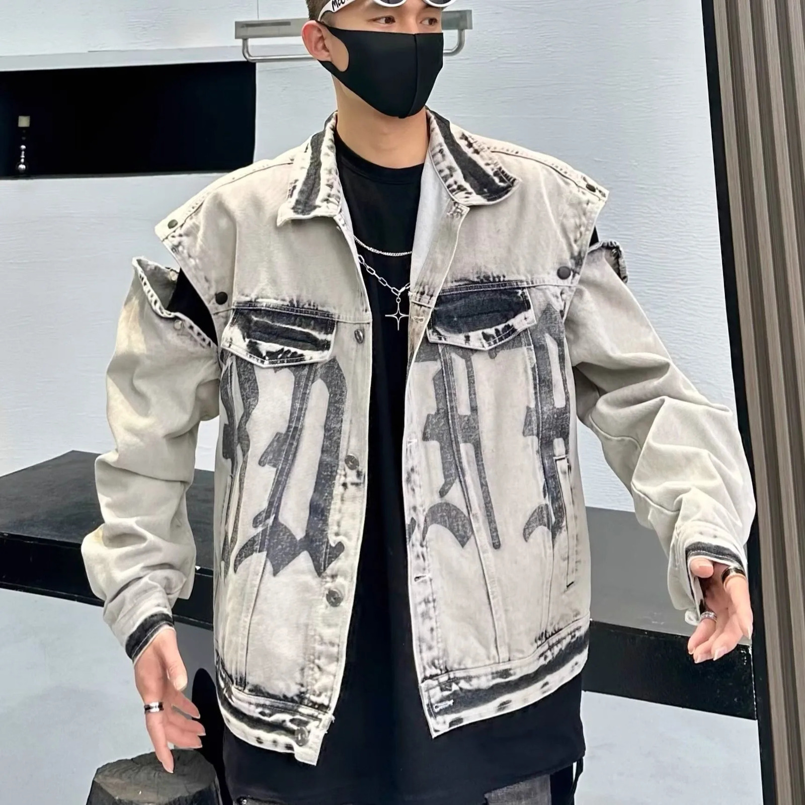 Autumn Men Solid Denim Jackets Fashion Motorcycle Vintage Jeans Hommes Slim Fit Cotton Casual Black Blue Coats 251230