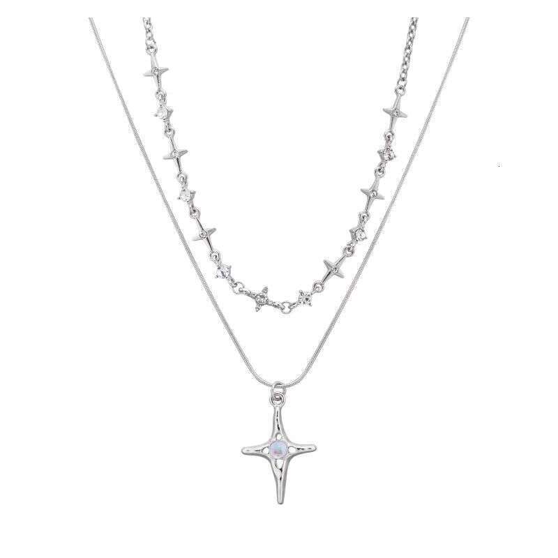 Titanium Steel Non-Fading Necklace Niche Retro Sweet Cool Hot Girl Style Subculture Ins Sea Star High-End