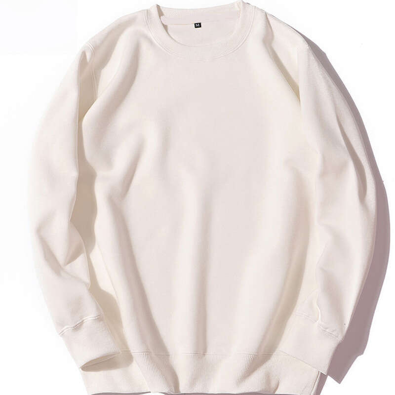 European American Size Jumping Style Autumn Winter Men and Women Casual Sports Round Neck Sweatshirt Solid Color Light Version Top Hip Hop Pullover