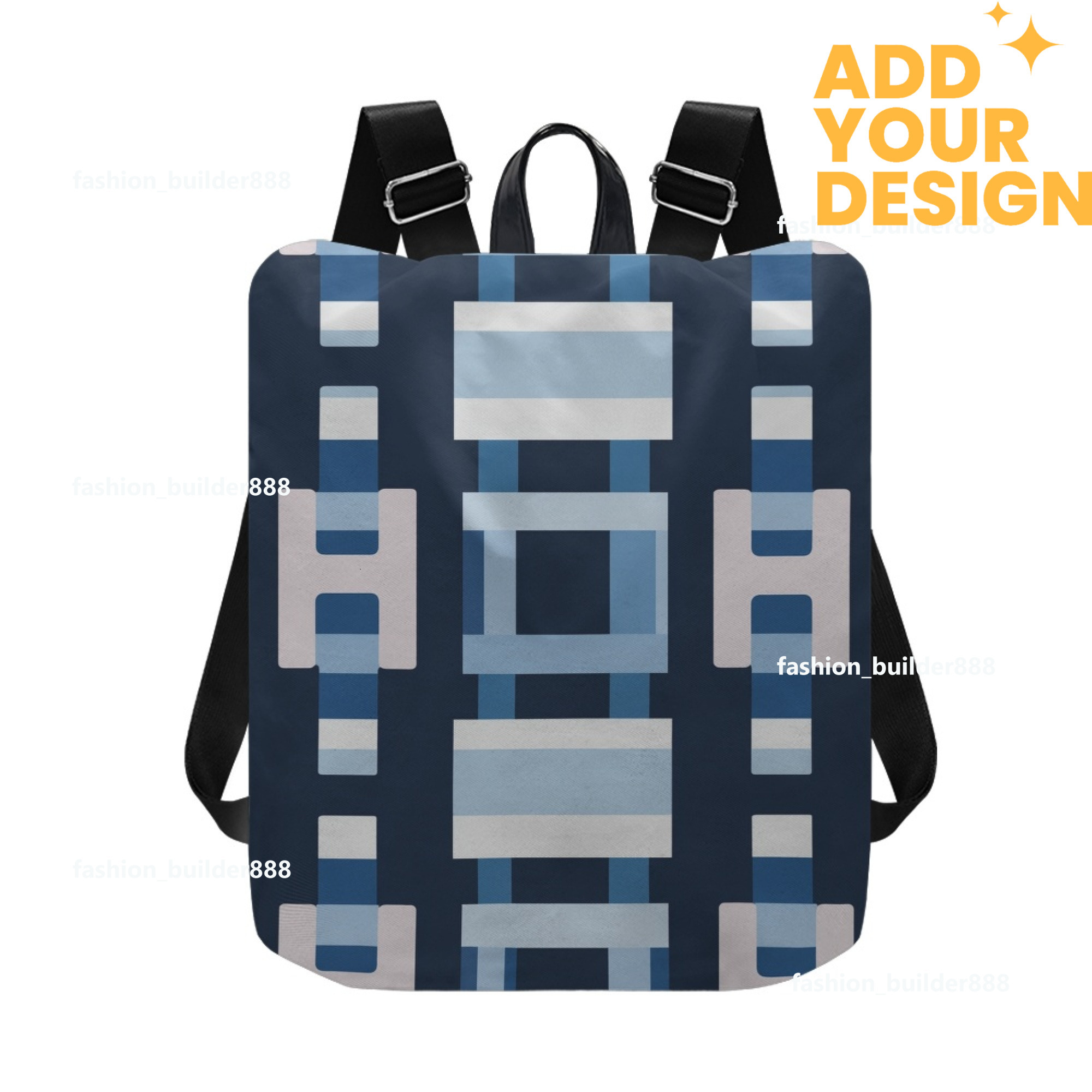 Custom H Designer Fashion Anti Theft Backpack Luxury Horse Pattern Unisex Full Print Backpack Laptop Bag Travel Bag H63