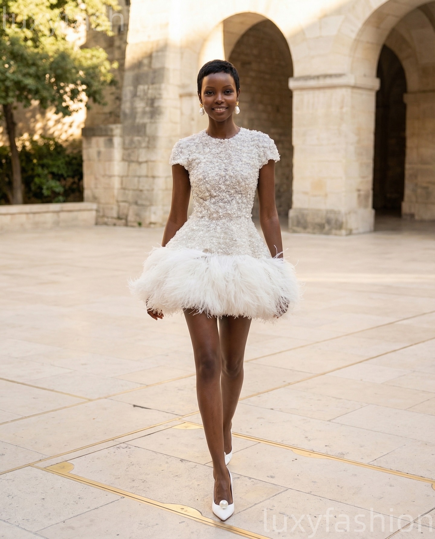 2026 Chic Ivory Sheath Cocktail Dress Floral Lace Feather Short Mini Graduation Homecoming Birthday Dresses For Special Occasions Sweetheart Gowns