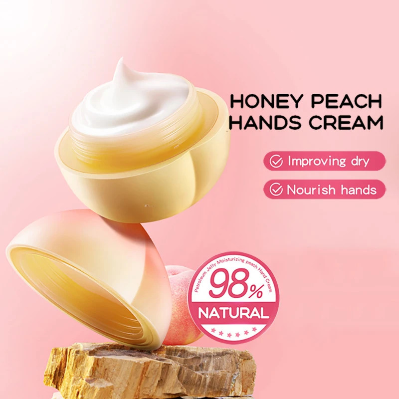 SADOER Peach Aloe Vera Lemon Fruit Hand Cream Moisturizing Brightening Repairing Hand Creams For Hands Skin Care 251222