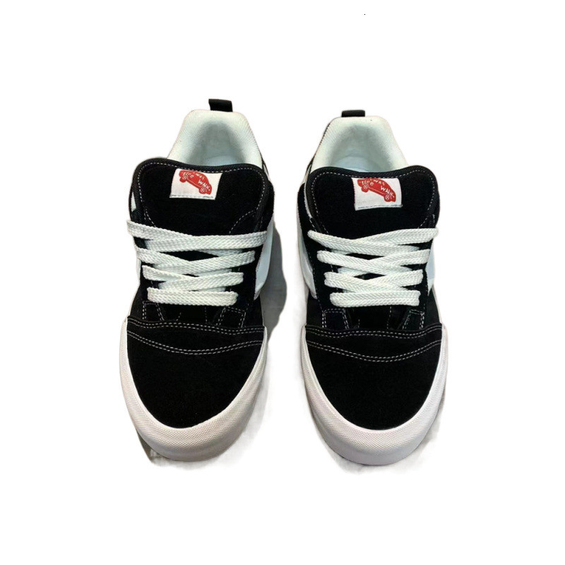 Ddmysports Black Warrior Academy Style Sneakers Spring And Autumn New American Street Cool Casual Versatile Retro Chunky Loafers Outdoor Shoes