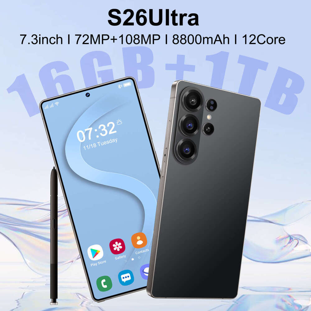 Famous brand hot selling new cross-border S26 Ultra smartphone 16+1TB foreign trade large screen source factory direct sales CKS