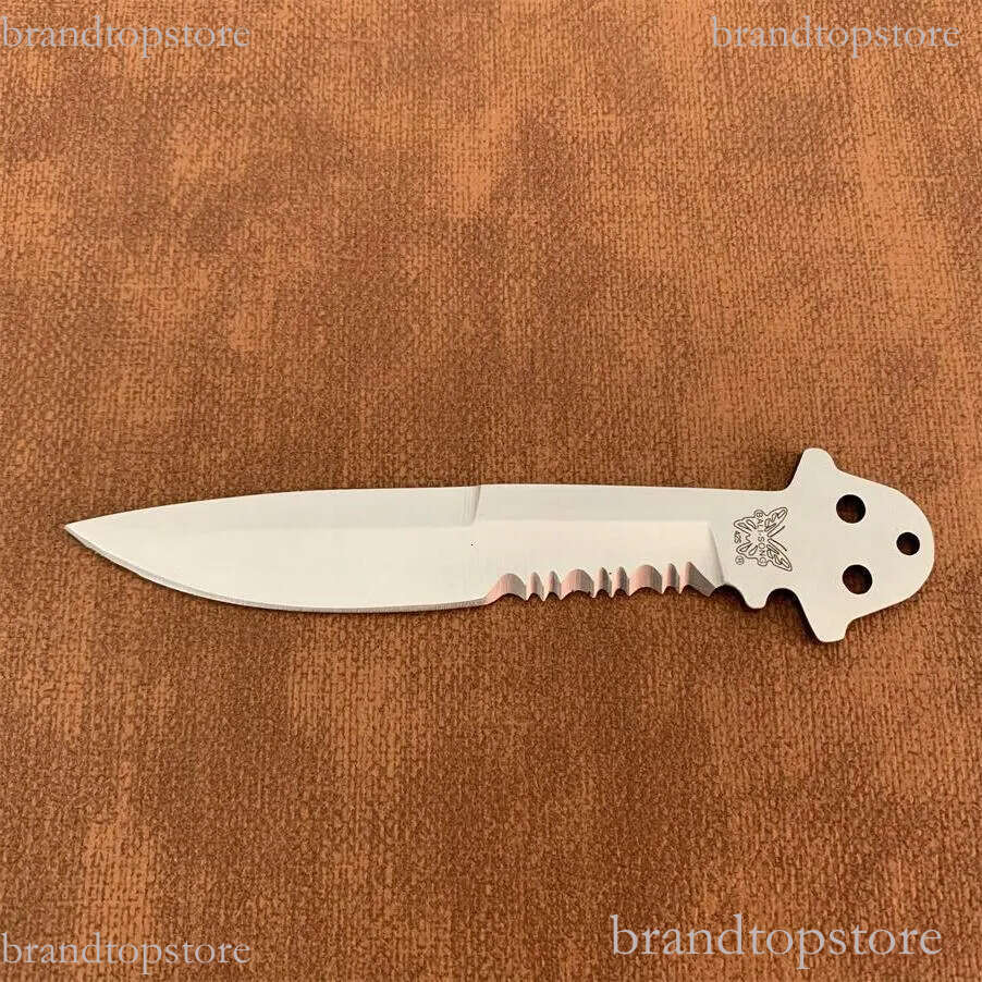 8Models BM42 Trainer Free-swinging Knife 3.74 440C Plain Blade, Stainless steel Handles For BM40 BM41 BM43 BM46 BM47 BM49