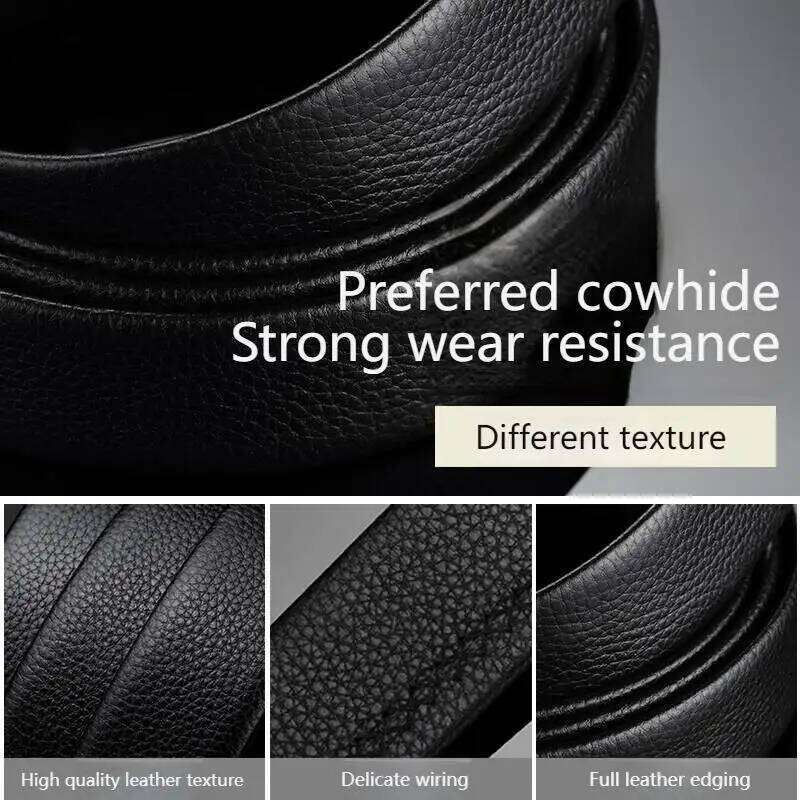 Famous Genuine Leather Male Business Men Belts For Pants Jeans Strap High Quality Designers Buckle