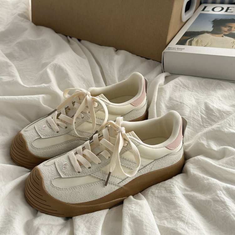 Ddmysports Original Niche Retro German Training For Women Spring New Breathable White Shoes Versatile Casual Sneakers Ins Trend Outdoor Shoes