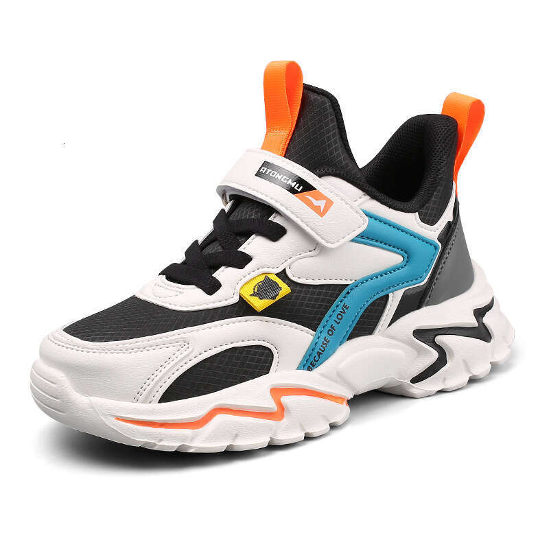 2025 New Boys' Sports for Older Children Students Breathable Mesh Dad Running Shoes Trendy