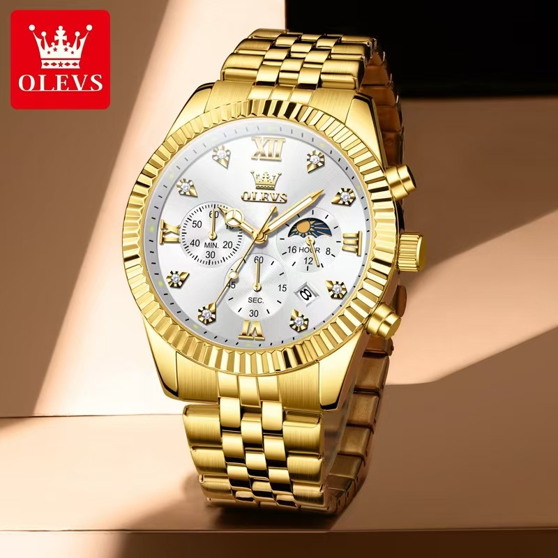 Stylish Personality-Inspired Oliver Mens' Durable Luminescent Quartz Timepiece with Sealed Case