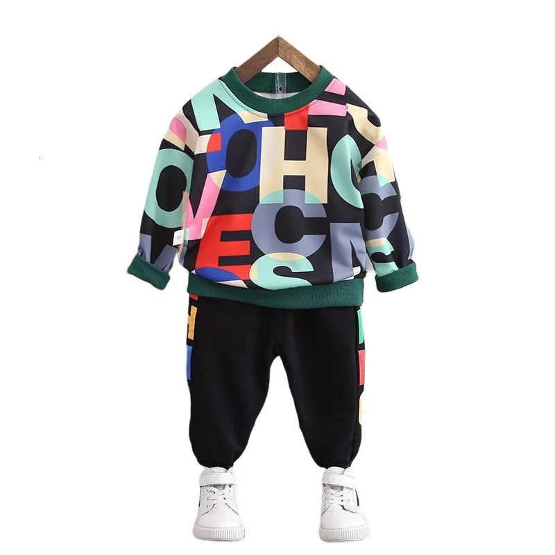 Spring Autumn Baby Girl Clothes Boys Outfits Children Casual T-Shirt Pants 2PcsSets Toddler Sports Costume Kids Tracksuits 251230