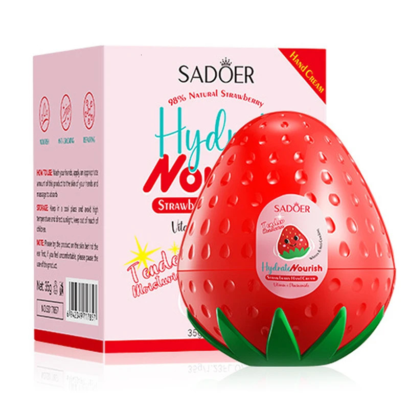 SADOER Peach Aloe Vera Lemon Fruit Hand Cream Moisturizing Brightening Repairing Hand Creams For Hands Skin Care 251222