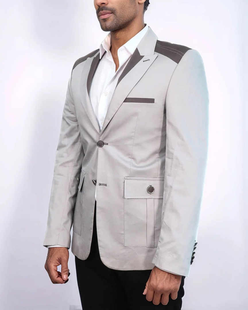 Minimalist Men's Suit 2 Pieces Blazer Pant Single-Breasted Peaked Lapel Formal Occasion Party Banquet Commute Suit Customized