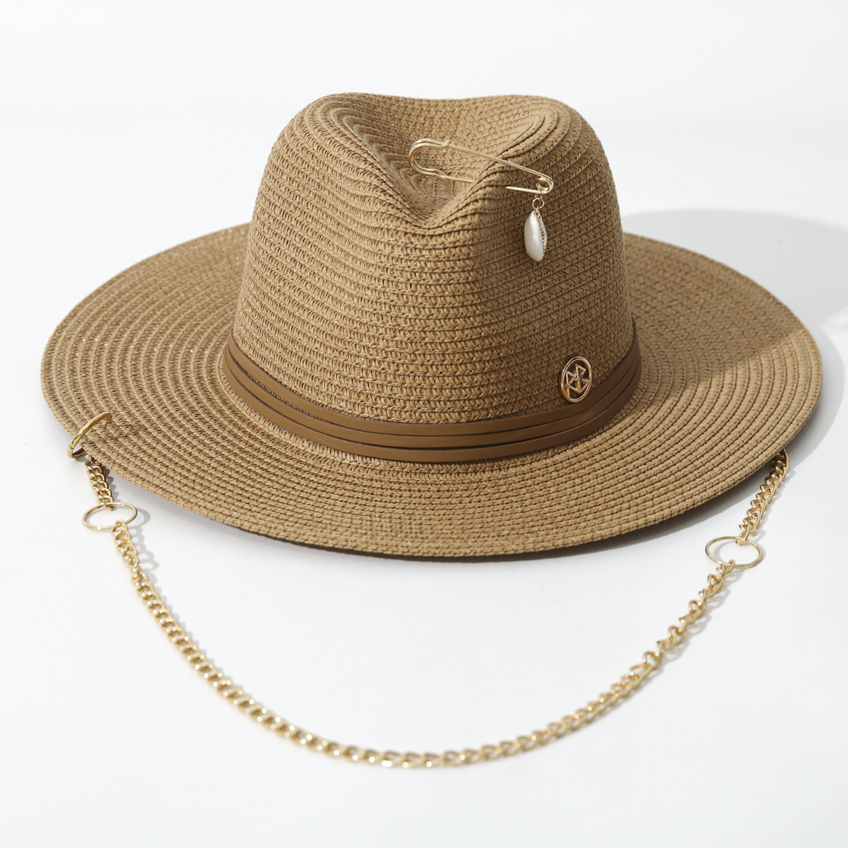 2025 Fashion RB Letter Cowboy Straw Hat Women and Men Summer Panama Jazz Hat Outdoor Holiday Beach Sun Hat Wholesale 250920